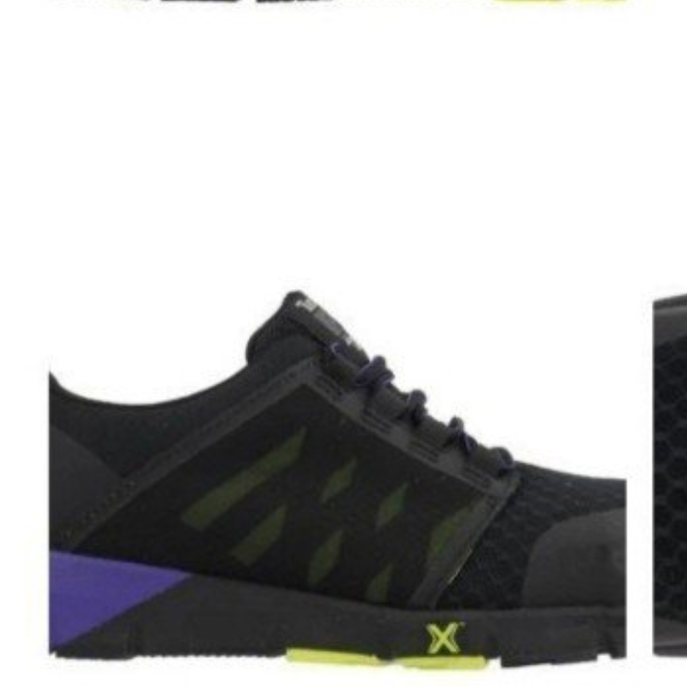 Timberland Women's Black Sneakers with Purple and Lime Accents